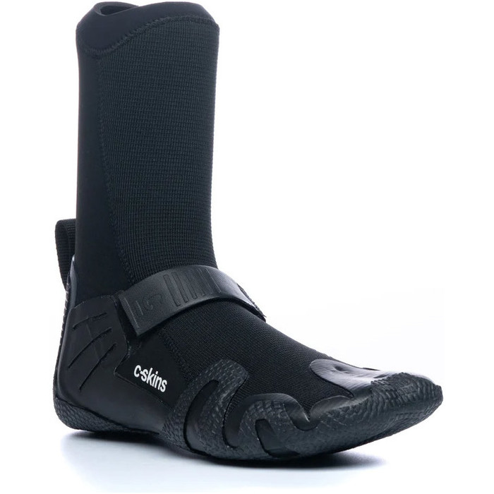 2024 C-Skins Wired 5mm Hidden Split Toe Wetsuit Boots C-BOWI5HST - Black